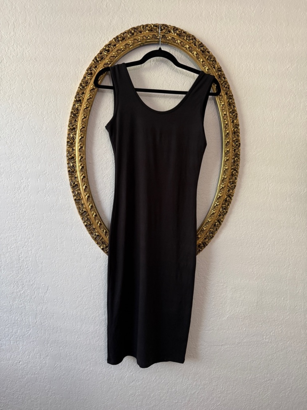 Classic Black Midi Tank Dress - Sleek Everyday Staple